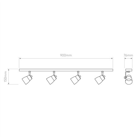 Astro Juno Four Bar | Ceiling lamp