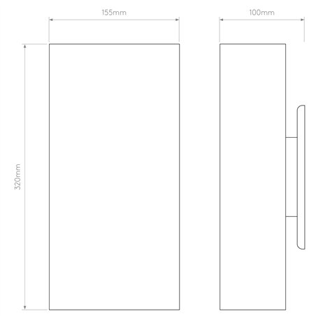 Astro Comino 155 | Wall lamp