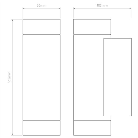 Astro Dartmouth Twin GU10 | Wall lamp