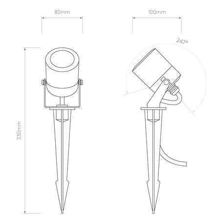 Astro Skye Spike Spot | Floor lamp