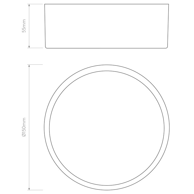 Astro Kea 150 Round / Plafondlamp | Wandlampe / Deckenlampe