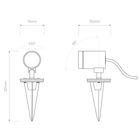 Astro Bayville Spike Spot 12V | Floor lamp