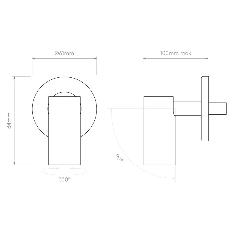 Astro Micro Recess Unswitched | Wandlampe
