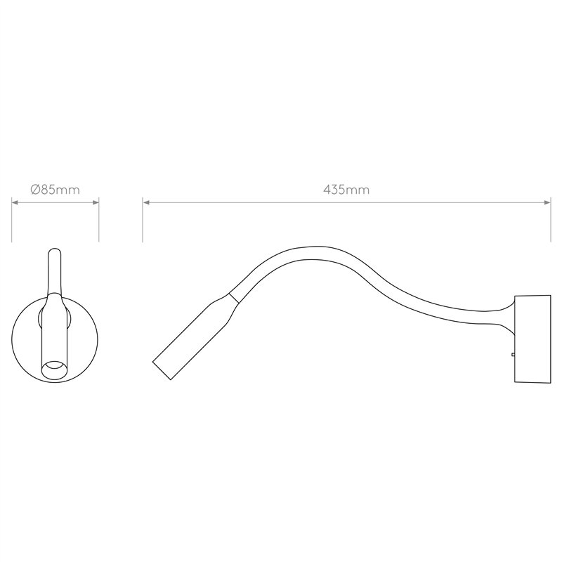 Astro Lucca Surface | Wandlampe