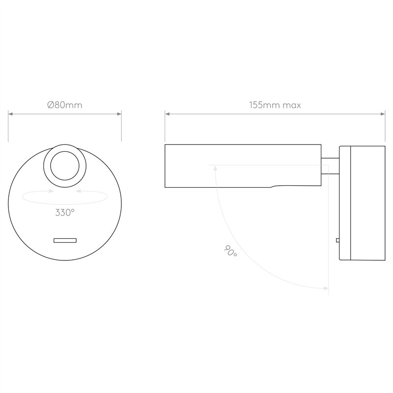 Astro Enna Surface LED | Wandlampe
