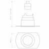 Astro Pinhole Slimline Round Flush Fixed Fire-Rated IP65 | Recessed spot