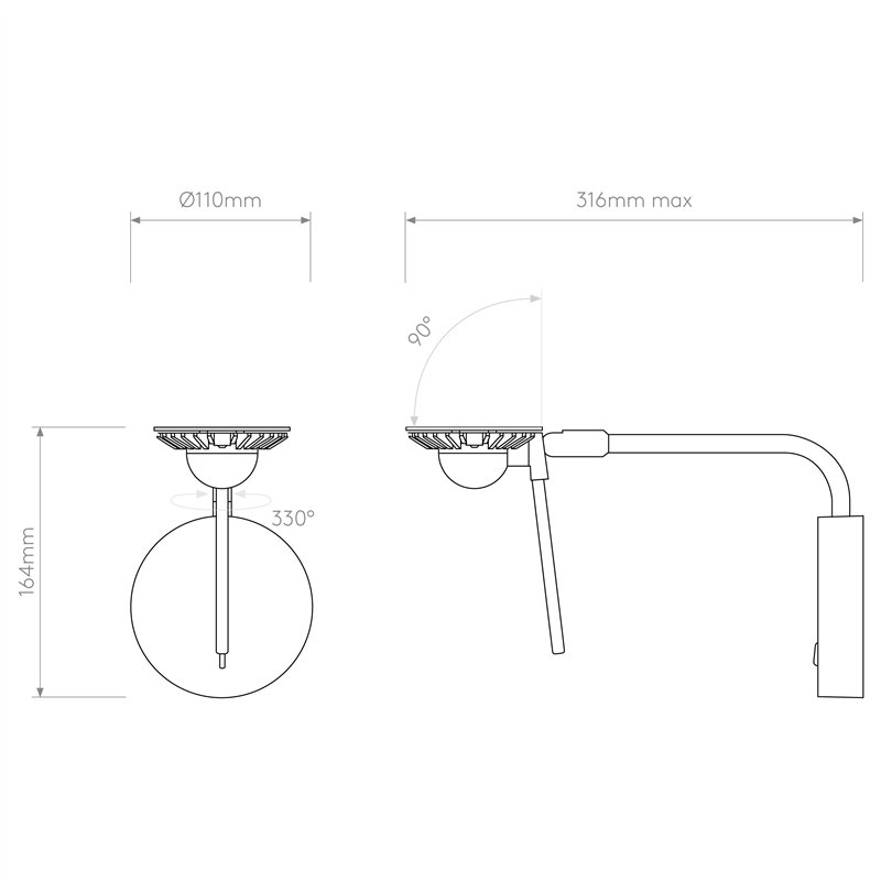 Astro Miura Swing Arm | Wandlampe