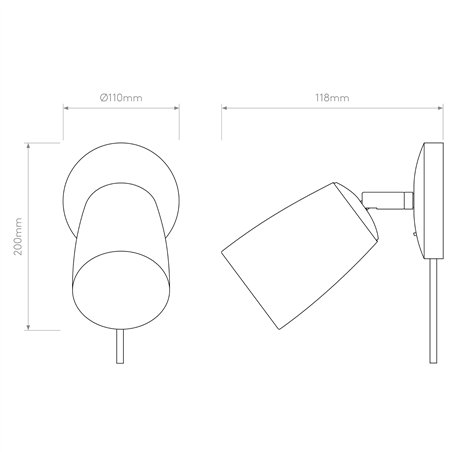 Astro Carlton Wall Plug-In | Wall lamp