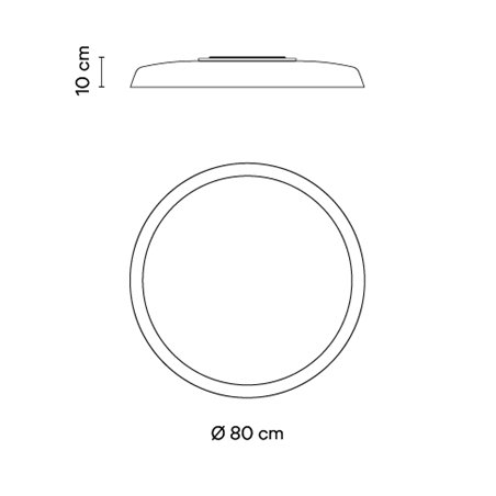 Vibia Bigger Ø 80 cm - 3900 ceiling lamp
