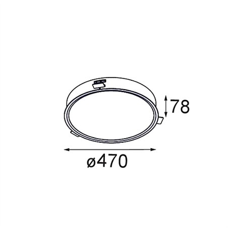 Modular Flat Moon Recessed 470 1x LED DI | Recessed spot
