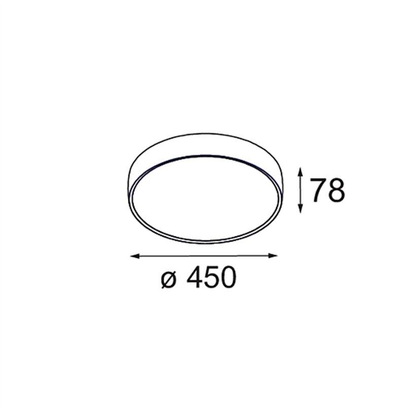 Modular Flat Moon Suspended Up/Down 450 2x LED DI | Hängelampe