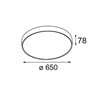 Modular Flat Moon Suspended Up/Down 650 2x LED DI | Hängelampe