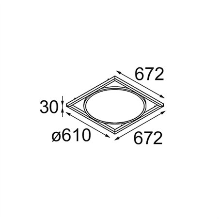 Modular Geometry Suspended Adjustable 672x672 1x LED DE | Suspension lamp