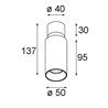 Modular Nyto Surface Adjustable 50 Round 1x LED DE | Ceiling lamp / Wall lamp