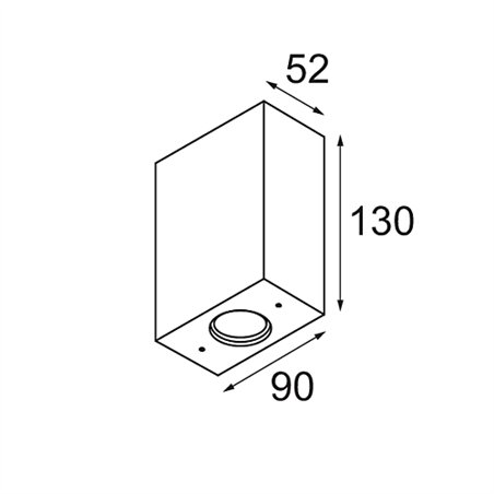 Modular Sulfer Wall Up/Down 2x IP54 LED DE | Wall lamp
