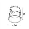 Modular Thimble Recessed 74 Outdoor 1x IP55 LED DE | Recessed spot