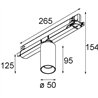Modular Nyto Track 230V Adjustable 50 1x LED DI | Track lighting fixture