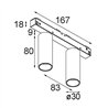 Modular Nyto Track 48V Adjustable 30 2x LED | Track lighting fixture