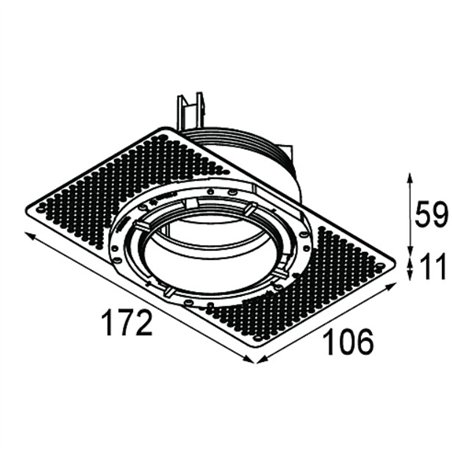 Modular Ring Recessed Trimless 70 1x