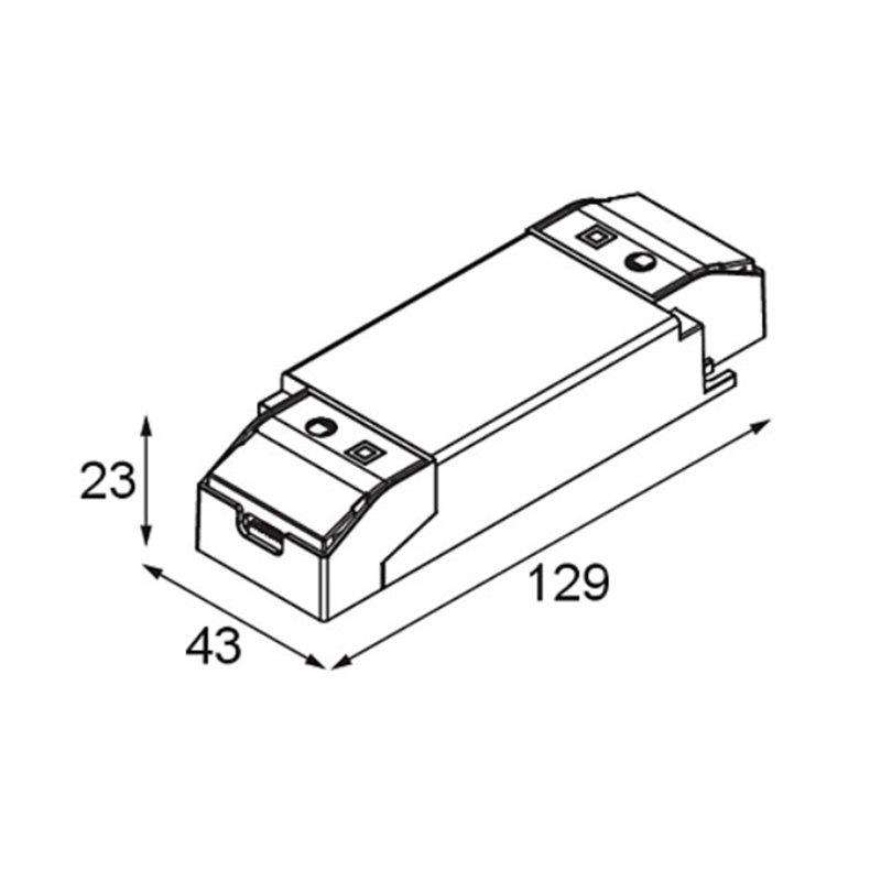 Modular LED Driver Constant Current 450-600mA 25W