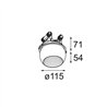 Modular Marbul Recessed Adjustable 115 1x LED DE | Einbauspot