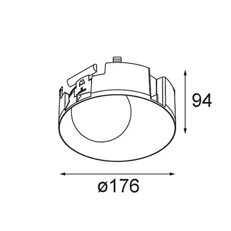 Modular Shellby Recessed Trimless 176 1x IP55 LED DE | Recessed spot