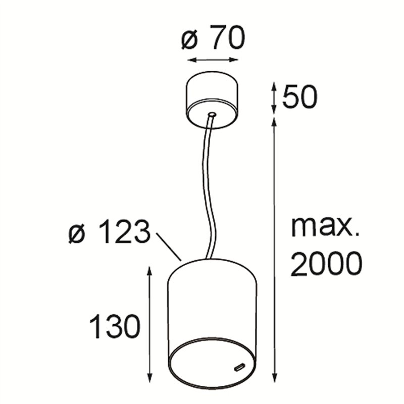 Modular Smart Tube Suspended 115 1x DI 500mA | Hängelampe