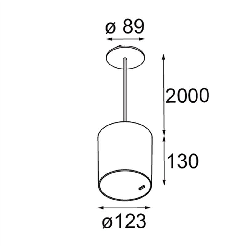 Modular Smart Tube Suspended 115 1x DE | Hängelampe