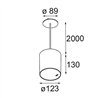 Modular Smart Tube Suspended 115 1x DE | Suspension lamp
