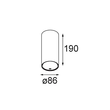 Modular Smart Tube Surface 82 XL 1x 1800-3000K WD DI 350mA | Ceiling lamp