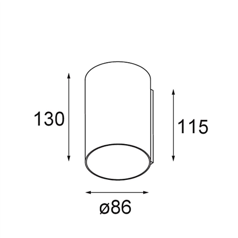Modular Smart Tube Wall 82 L 1x 1800-3000K WD DI 350mA | Wandlampe