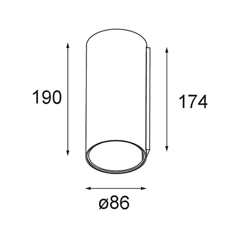 Modular Smart Tube Wall 82 XL 1x 1800-3000K WD DI 350mA | Wandlampe
