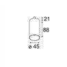 Modular Minude Jack Adjustable 45 1x LED DE | Ceiling lamp / Wall lamp