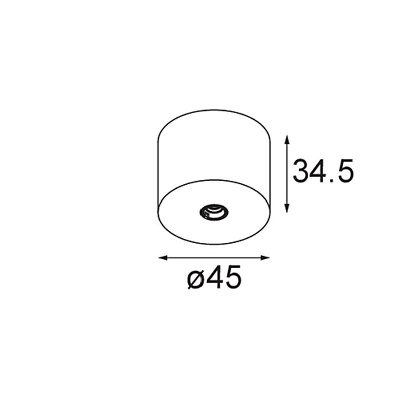 Modular Modupoint Round Surface 45 1x DE | Deckenlampe / Wandlampe