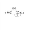 Modular Lowie Surface 70 1x IP54 LED DI | Ceiling lamp / Wall lamp / Floor lamp