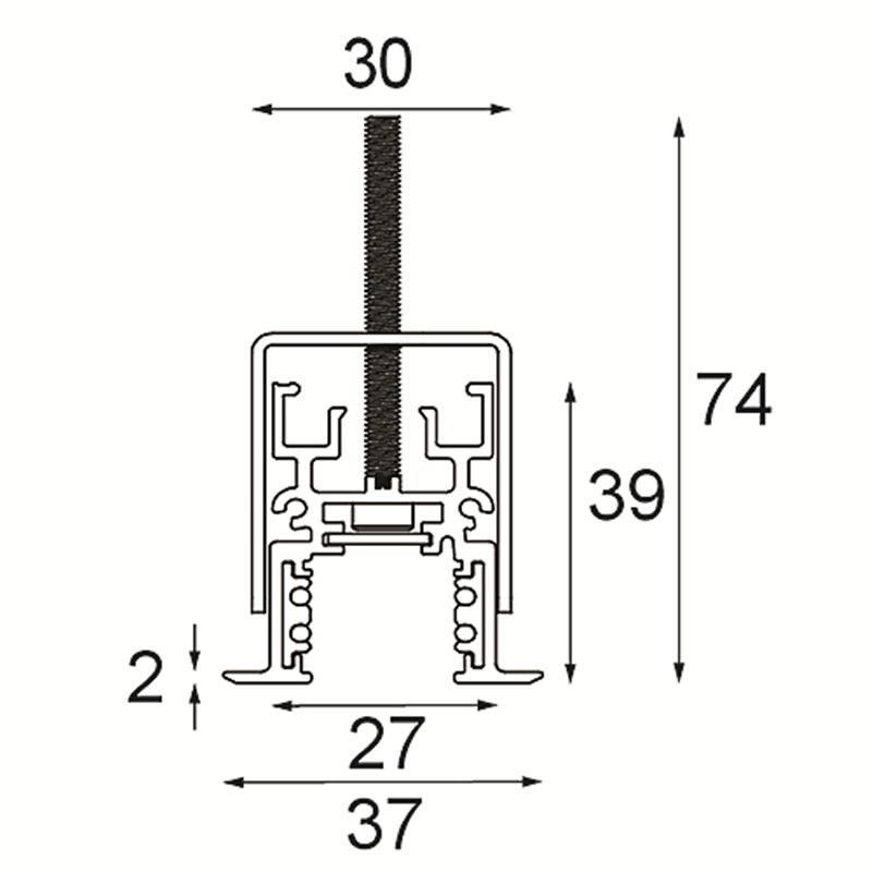 Modular Track 48V Profile Recessed 3000
