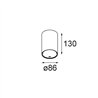 Modular Smart Tube Surface 82 L 1x DE | Ceiling lamp