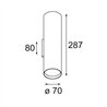 Modular Nude Wall Up/Down 70 2x LED PAR20 E27 | Wandlampe