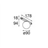 Modular Gamin Track 48V 90 1x LED | Schienenbeleuchtung