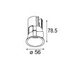 Modular Minude Recessed 56 1x IP54 LED DE | Einbauspot