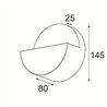 Modular Impulse Round Wall 1x IP44 LED DE | Wall lamp