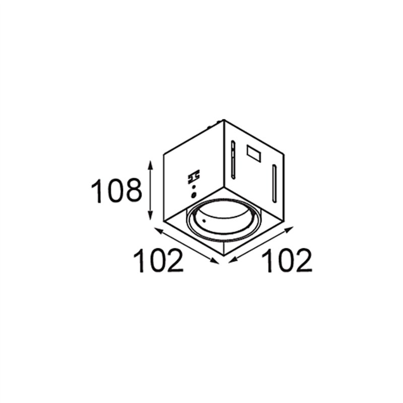 Modular Mini-Multiple Recessed Trimless Adjustable M-LED 1x DE | Einbauspot