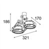 Modular Nomad Surface Adjustable 2x AR111 DE | Deckenlampe / Wandlampe