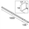 Modular Pista Linear Light Track 48V 1136 1x LED | Track lighting fixture