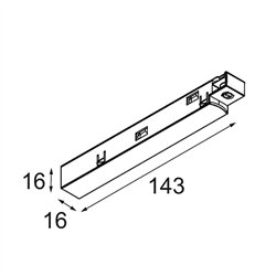 Modular Track 48V Power Feed Left