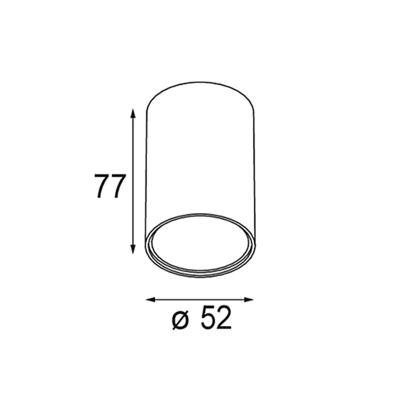 Modular Smart Tube Surface 48 1x DE | Deckenlampe