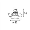 Modular Smart Lotis Recessed 82 1x For Tube/Box GU10 | Einbauspot