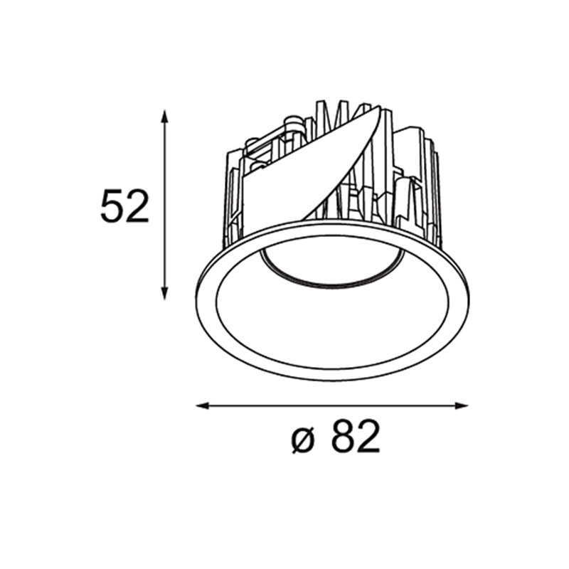 Modular Smart Lotis Recessed 82 1x LED DE | Einbauspot