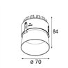 Modular Thimble Recessed Trimless 70 1x IP55 LED DE | Recessed spot