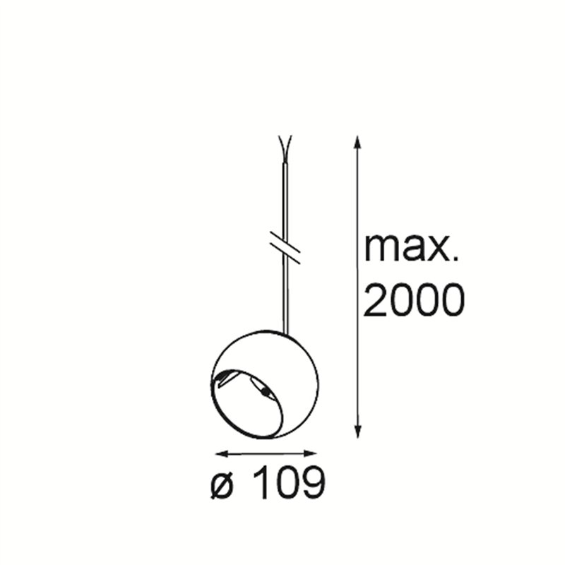 Modular Marbul Kompas Suspended Adjustable 109 1x LED DE | Hängelampe